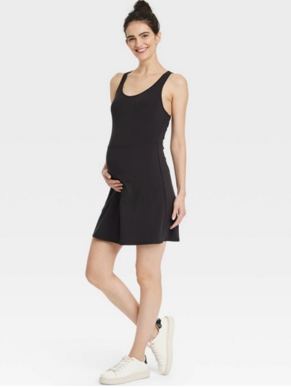 Isabel Maternity by Ingrid & Isabel Black Sleeveless Tank Maternity Dress